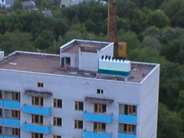 Котлы газовые на крыше здания